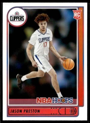 2021 NBA Hoops Los Angeles Clippers #242 Jason Preston RC Rookie