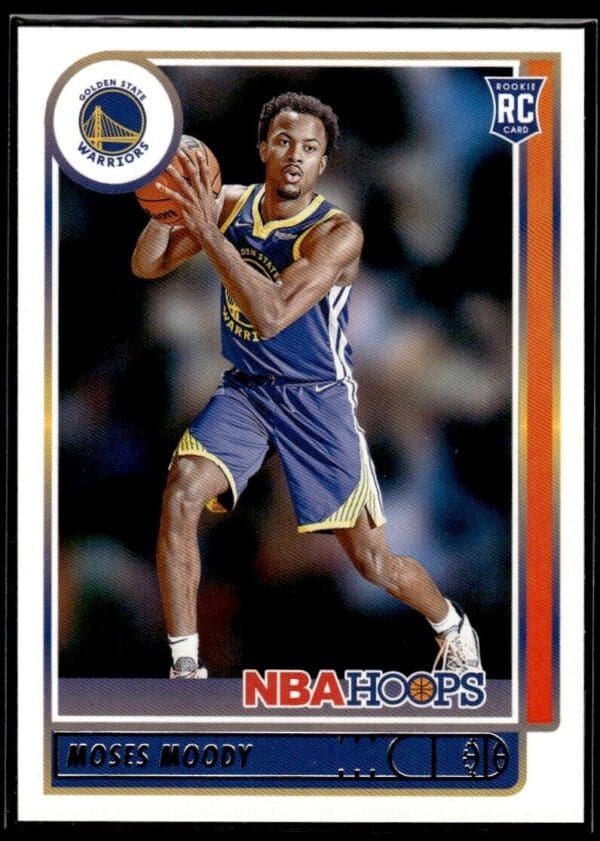 _10 2021 NBA Hoops Golden State Warriors #229 Moses Moody RC Rookie