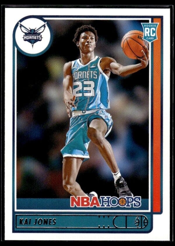 2021 NBA Hoops Charlotte Hornets #230 Kai Jones RC Rookie