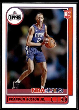 2021 NBA Hoops Los Angeles Clippers #233 Brandon Boston Jr. RC Rookie
