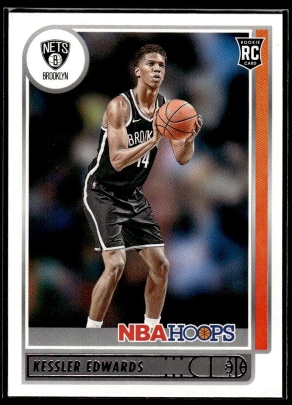 _10 2021 NBA Hoops Brooklyn Nets #246 Kessler Edwards RC Rookie