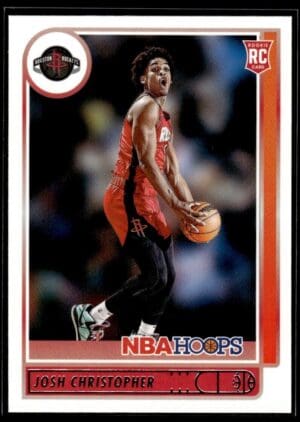 2021 NBA Hoops Houston Rockets #214 Josh Christopher RC Rookie