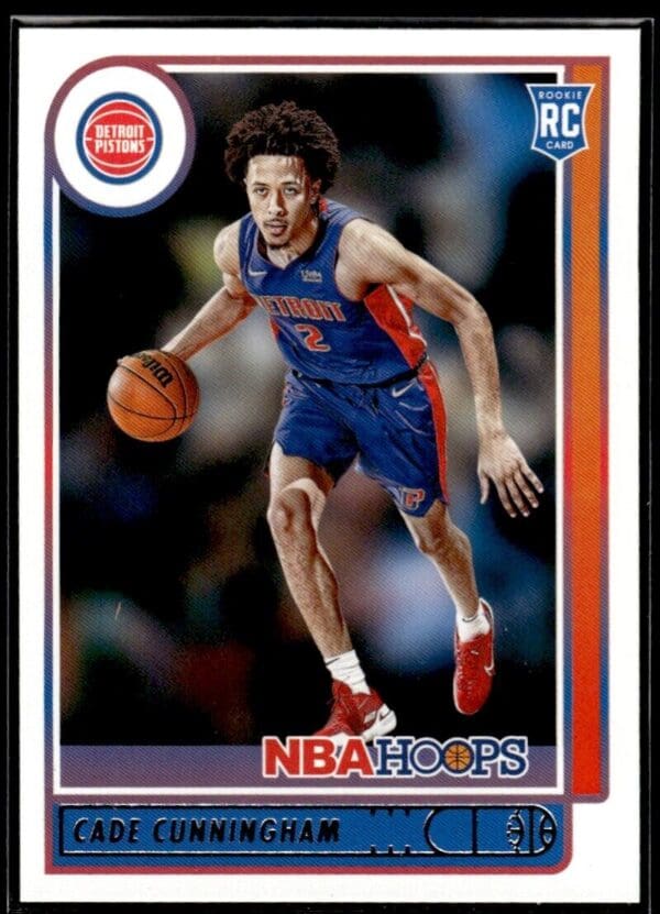 2021 NBA Hoops Detroit Pistons #201 Cade Cunningham RC Rookie