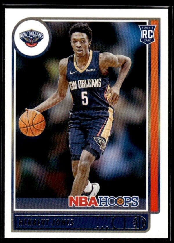_10 2021 NBA Hoops New Orleans Pelicans #243 Herbert Jones RC Rookie
