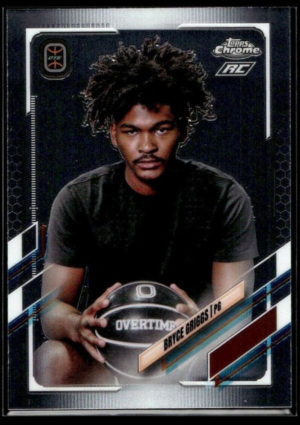 _10 2021 Topps Overtime Elite Chrome #45 Bryce Griggs