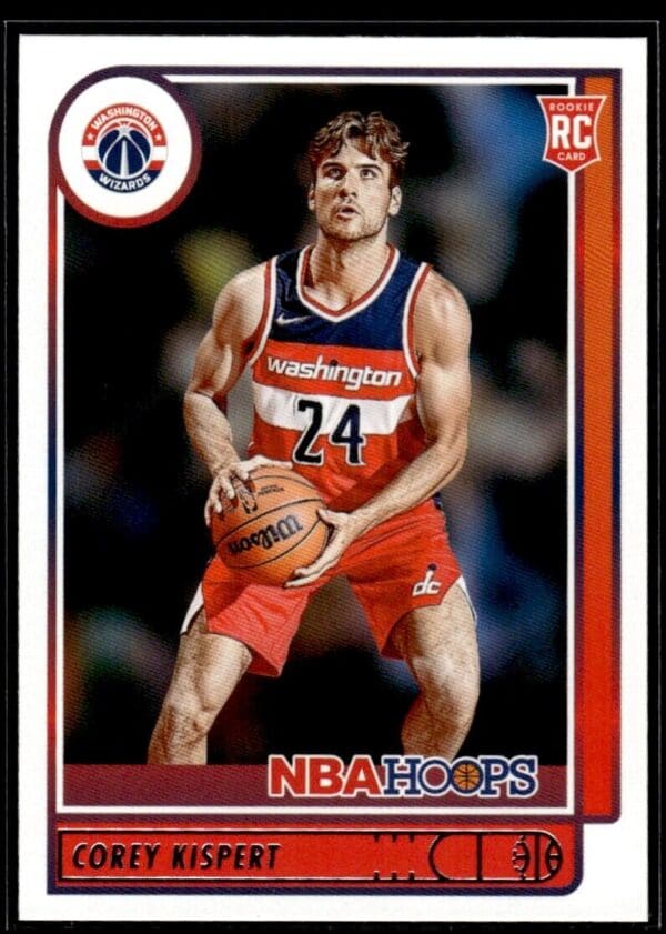 2021 NBA Hoops Washington Wizards #212 Corey Kispert RC Rookie