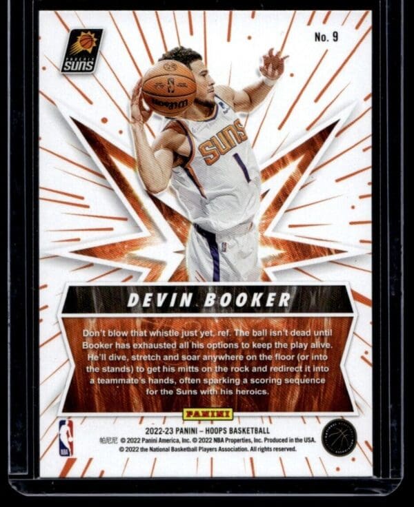 2022 Hoops Spark Plugs Phoenix Suns #9 Devin Booker Holo