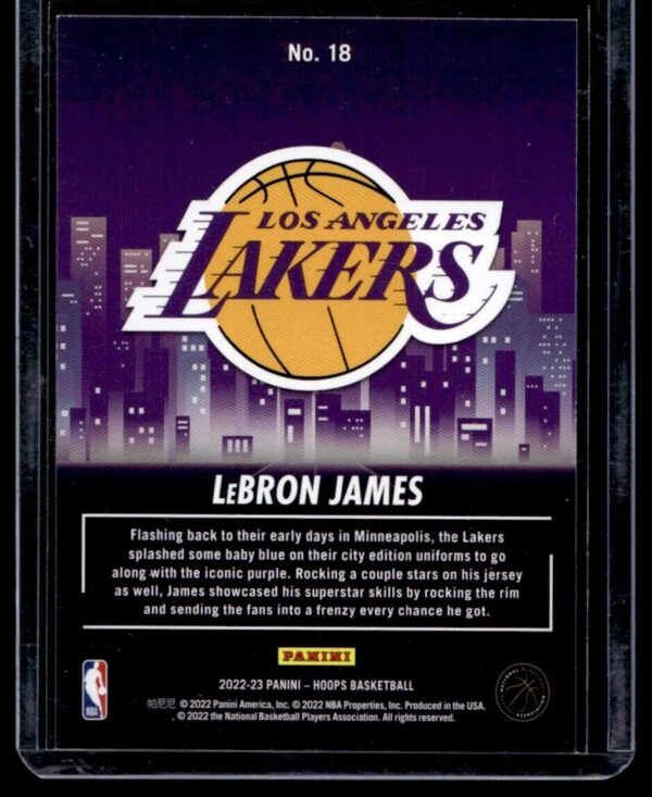 _10 2022 Hoops City Edition Los Angeles Lakers #18 LeBron James