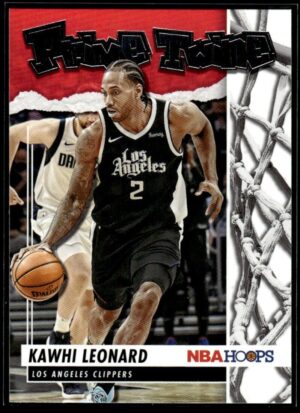 2021-22 Hoops Prime Twine Kawhi Leonard Los Angeles Clippers #22