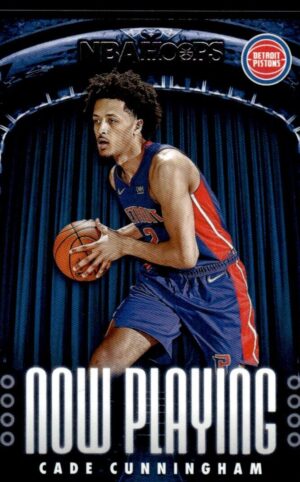 2021-22 Hoops Now Playing Cade Cunningham Detroit Pistons #1