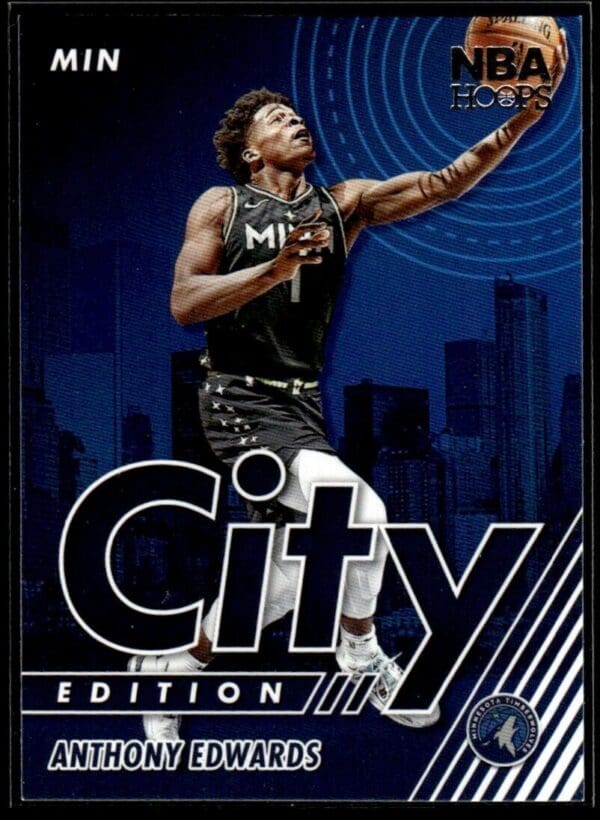 2021-22 Hoops City Edition Anthony Edwards Minnesota Timberwolves #15