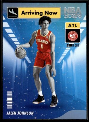 2021-22 Hoops Arriving Now Jalen Johnson Rookie Atlanta Hawks #23