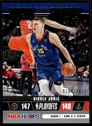 2021-22 Hoops Road to the Finals Second Round Nikola Jokic 104/999 Denver