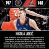 2021-22 Hoops Road to the Finals Second Round Nikola Jokic 104/999 Denver