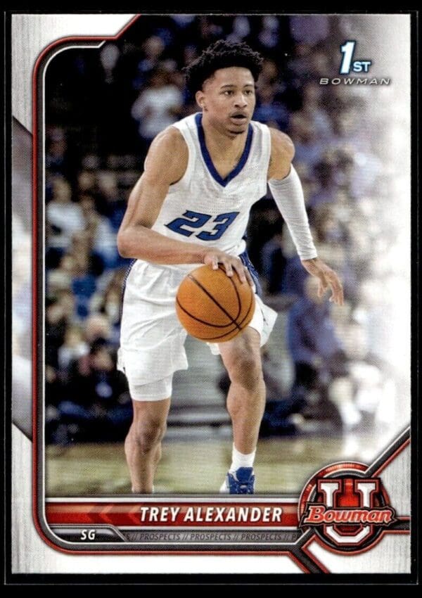 2002 Bowman University  #14 Trey Alexander Autographed