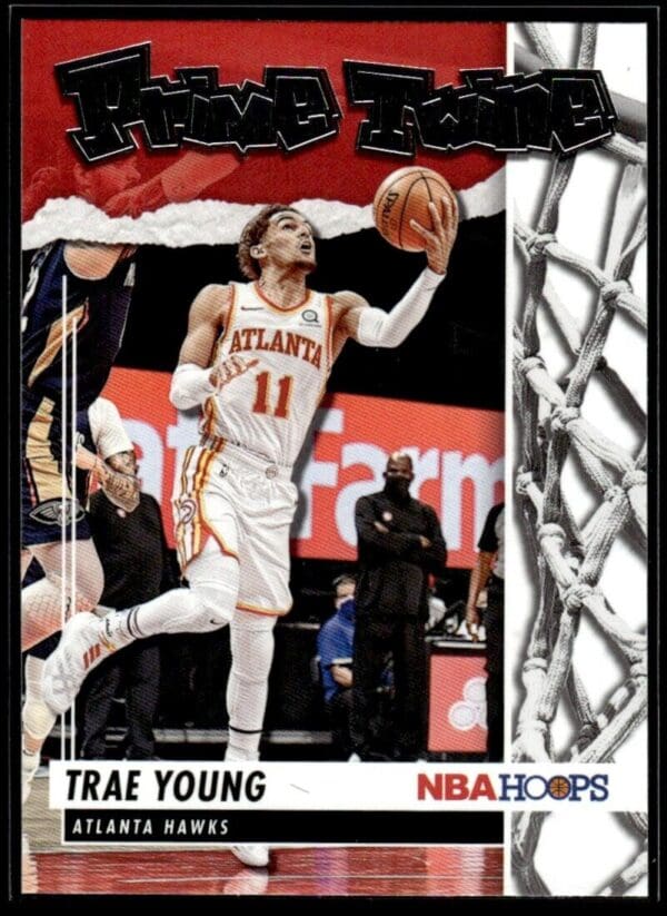 2021-22 Hoops Prime Twine Trae Young Atlanta Hawks #24
