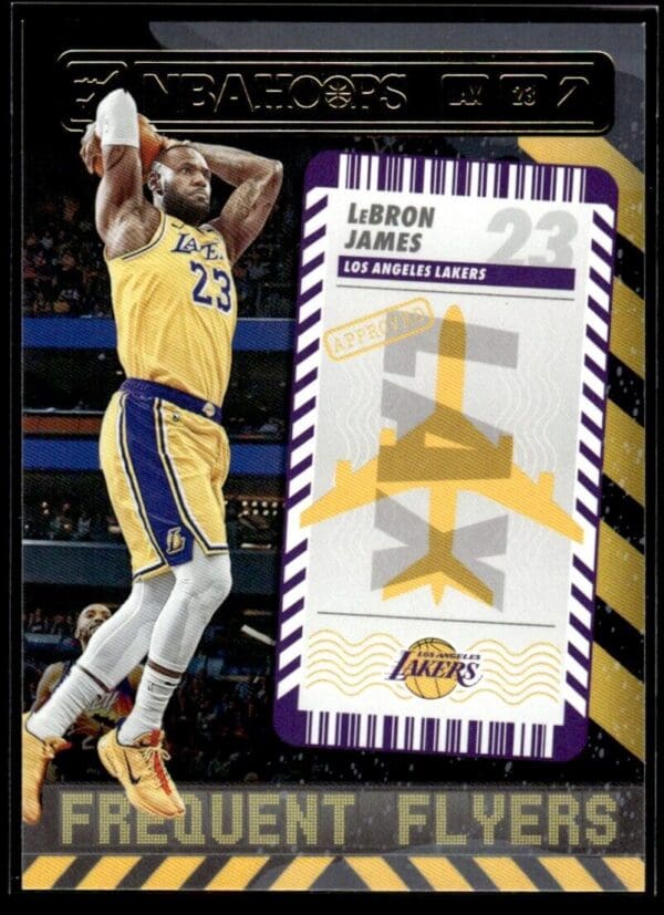 2021-22 Hoops Frequent Flyers LeBron James Los Angeles Lakers #13
