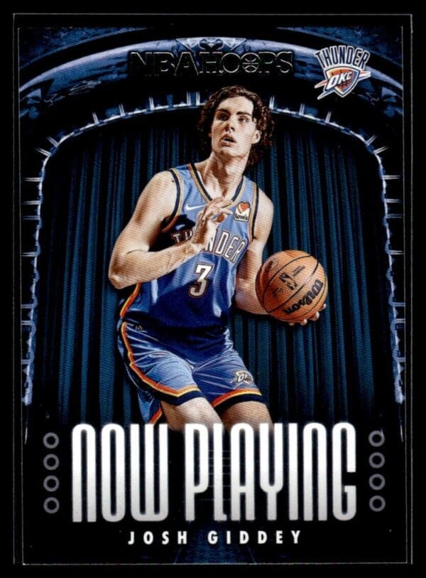 _10 2021-22 Hoops Now Playing Josh Giddey Oklahoma City Thunder #6
