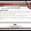 2002 Bowman University  #13 Arthur Kaluma