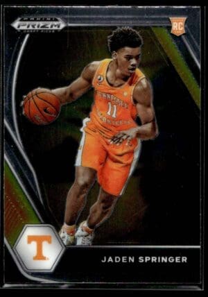 2021 Panini Prizm Draft Picks Tennessee Volunteers #19 Jaden Springer RC Rookie