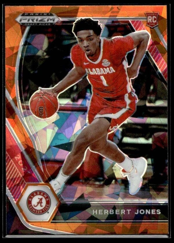 2021 Panini Prizm Draft Picks Alabama Crimson Tide #33 Herbert Jones RC Rookie O