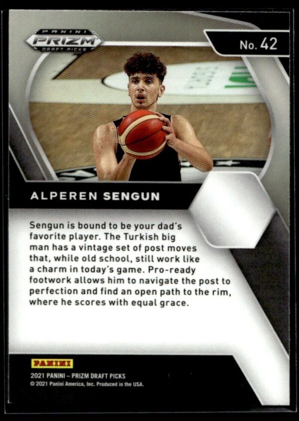 2021 Panini Prizm Draft Picks Besiktas J.K. #42 Alperen Sengun RC Rookie
