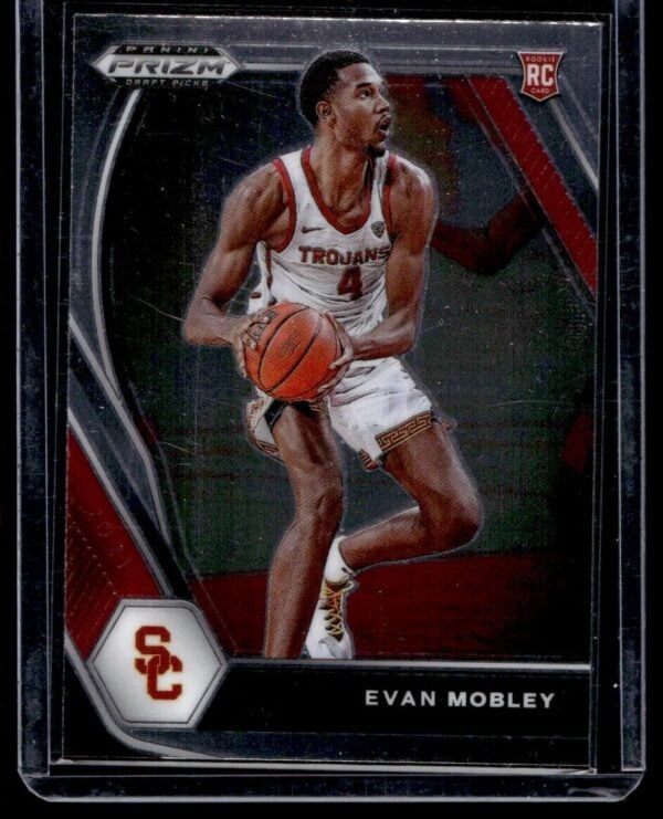 2021 Panini Prizm Draft Picks USC Trojans #2 Evan Mobley RC Rookie