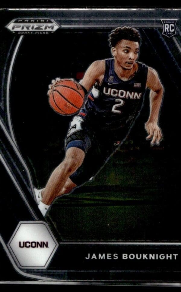 2021 Panini Prizm Draft Picks Connecticut Huskies #12 James Bouknight RC Rookie