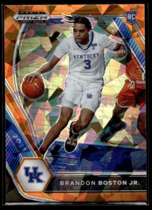 2021 Panini Prizm Draft Picks Kentucky Wildcats #24 Brandon Boston Jr. RC Rookie