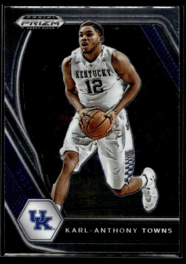 _10 2021 Panini Prizm Draft Picks Kentucky Wildcats #67 Karl-Anthony Towns