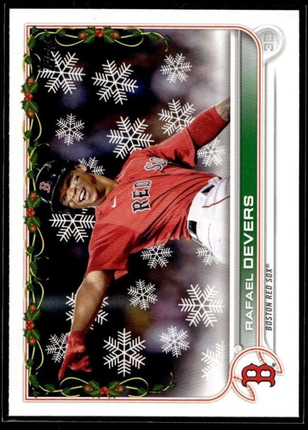 _10 2022 Topps Holiday Boston Red Sox #HW189 Rafael Devers
