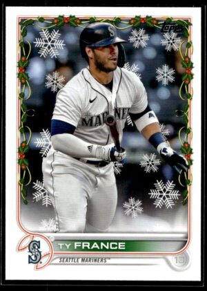 2022 Topps Holiday Seattle Mariners #HW191 Ty France