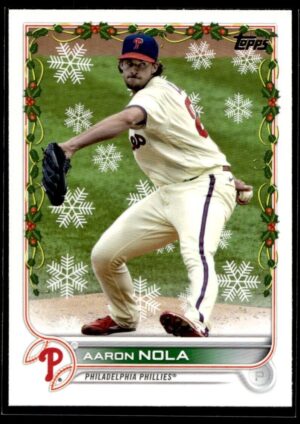 2022 Topps Holiday Philadelphia Phillies #HW74 Aaron Nola