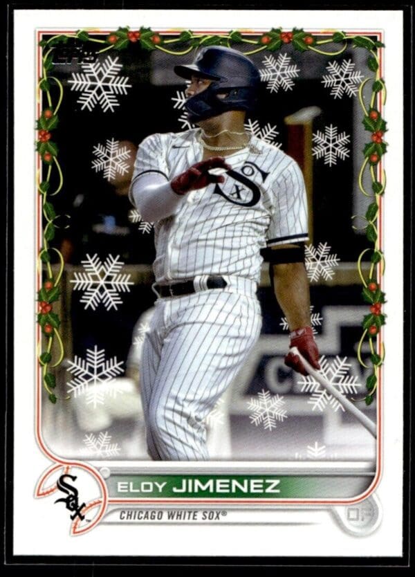 _10 2022 Topps Holiday Chicago White Sox #HW36 Eloy Jimenez