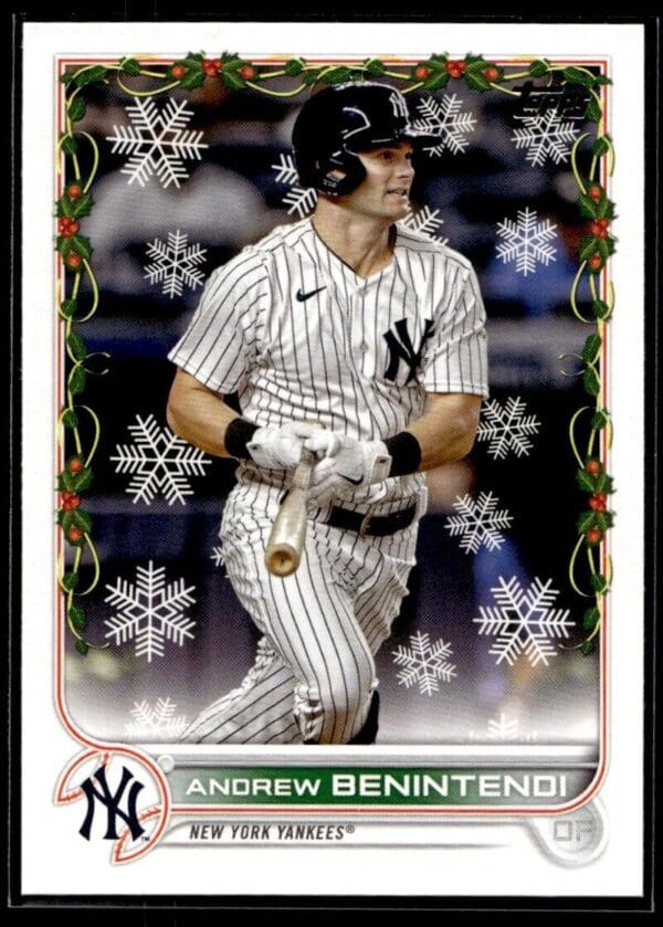 _10 2022 Topps Holiday New York Yankees #HW188 Andrew Benintendi