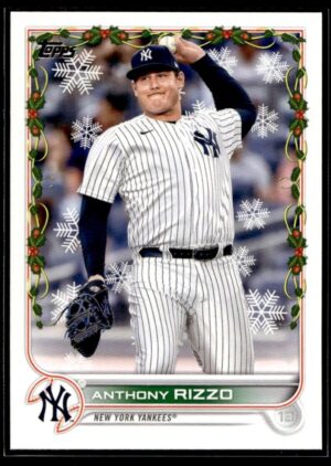 _10 2022 Topps Holiday New York Yankees #HW138 Anthony Rizzo