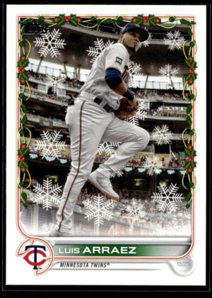 _10 2022 Topps Holiday Minnesota Twins #HW180 Luis Arraez