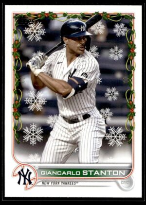 _10 2022 Topps Holiday New York Yankees #HW102 Giancarlo Stanton