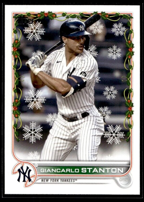 _10 2022 Topps Holiday New York Yankees #HW102 Giancarlo Stanton