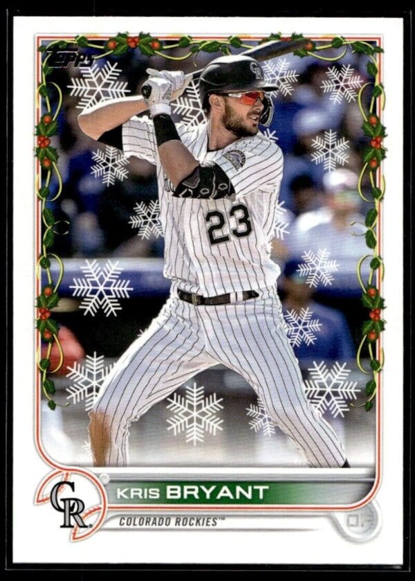2022 Topps Holiday Colorado Rockies #HW169 Kris Bryant
