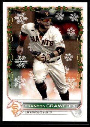2022 Topps Holiday San Francisco Giants #HW35 Brandon Crawford