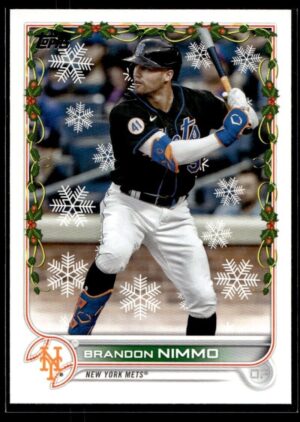 _10 2022 Topps Holiday New York Mets #HW53 Brandon Nimmo
