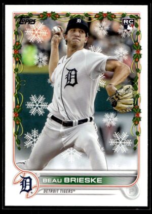 _10 2022 Topps Holiday Detroit Tigers #HW104 Beau Brieske RC Rookie
