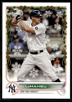 _10 2022 Topps Holiday New York Yankees #HW116 DJ LeMahieu