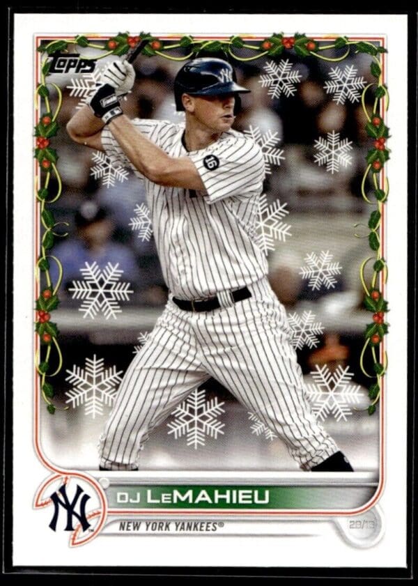 2022 Topps Holiday New York Yankees #HW116 DJ LeMahieu