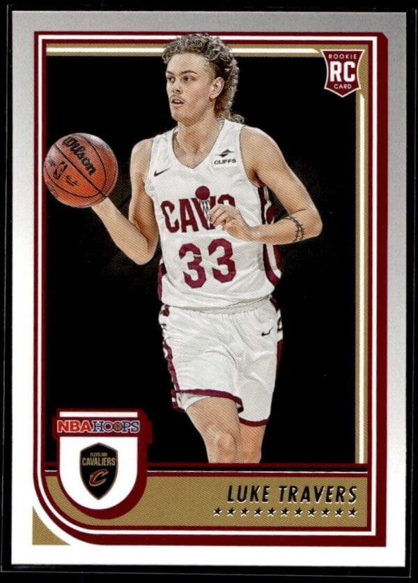 2022 NBA Hoops Cleveland Cavaliers #272 Luke Travers RC Rookie