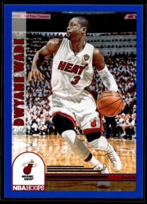 _10 2022 NBA Hoops Miami Heat #298 Dwyane Wade Tribute Blue