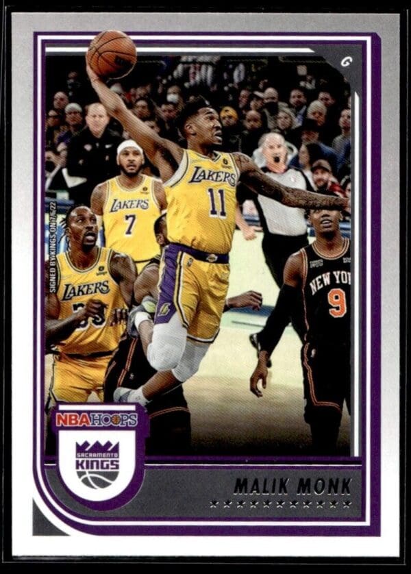 2022 NBA Hoops Sacramento Kings #162 Malik Monk