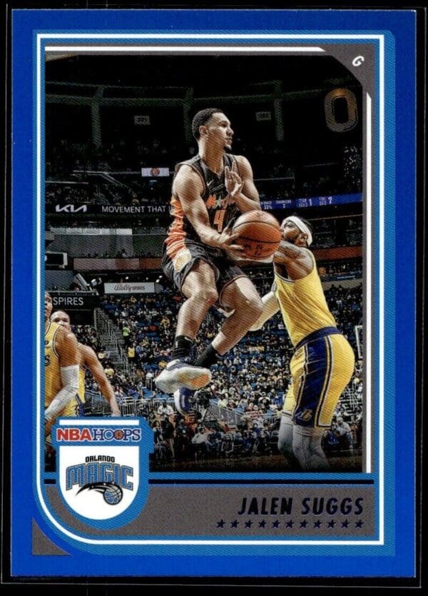 _10 2022 NBA Hoops Orlando Magic #109 Jalen Suggs Blue