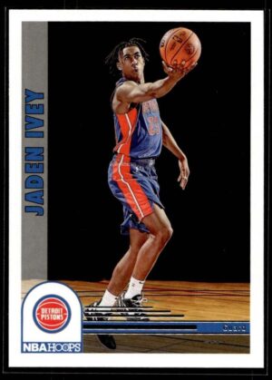 _10 2022 NBA Hoops Detroit Pistons #285 Jaden Ivey RC Rookie Tribute